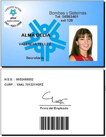 Color al Frente / Negro Atras